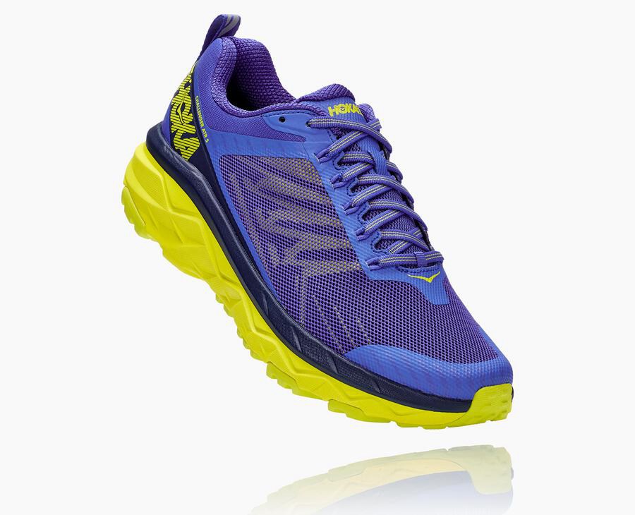 Hoka One One Trainers Mens Blue/Green - Challenger ATR 5 - 21468PZEF